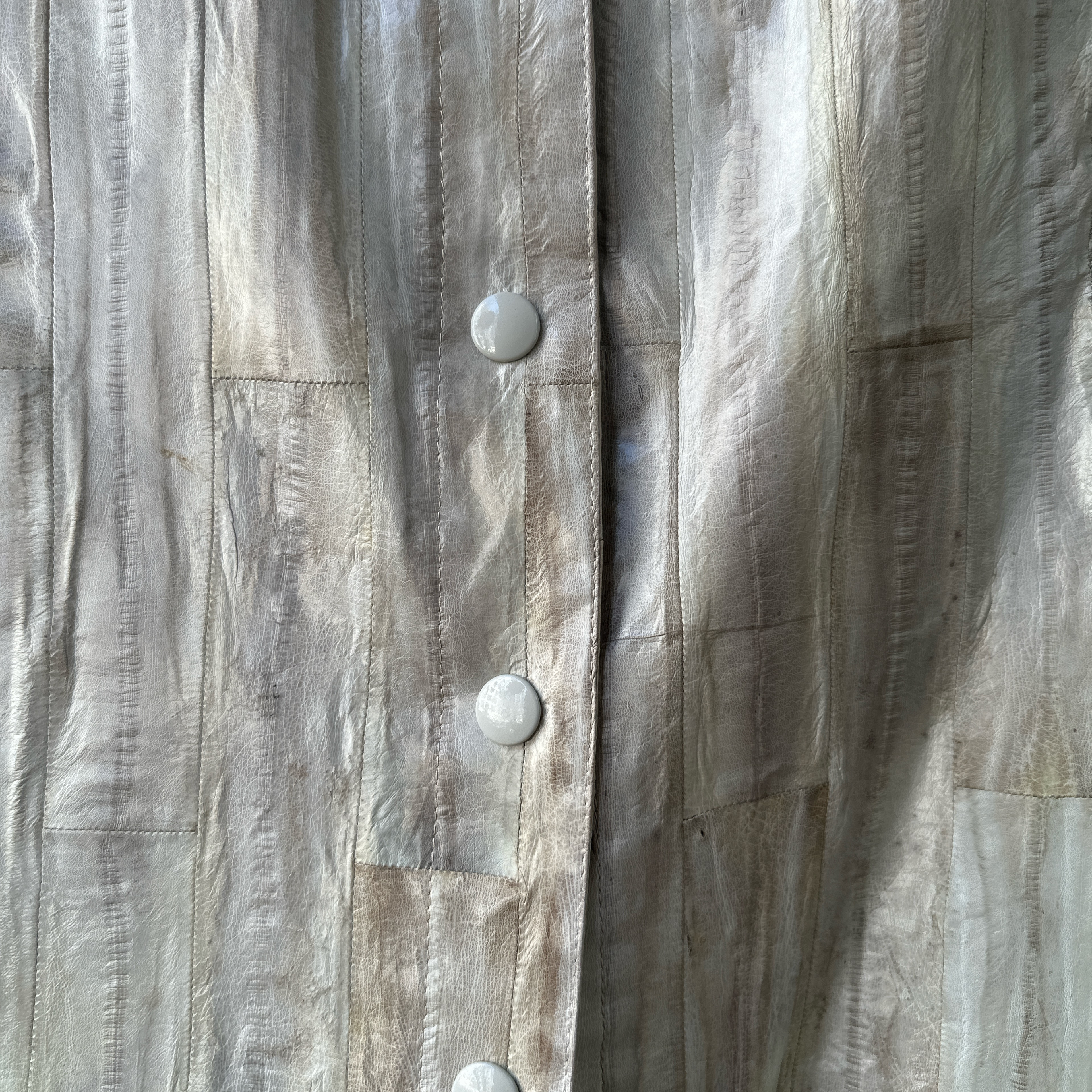 1980’s Krizia/HATTIE EEL SKIN leather Pencil Skirt  — image 2