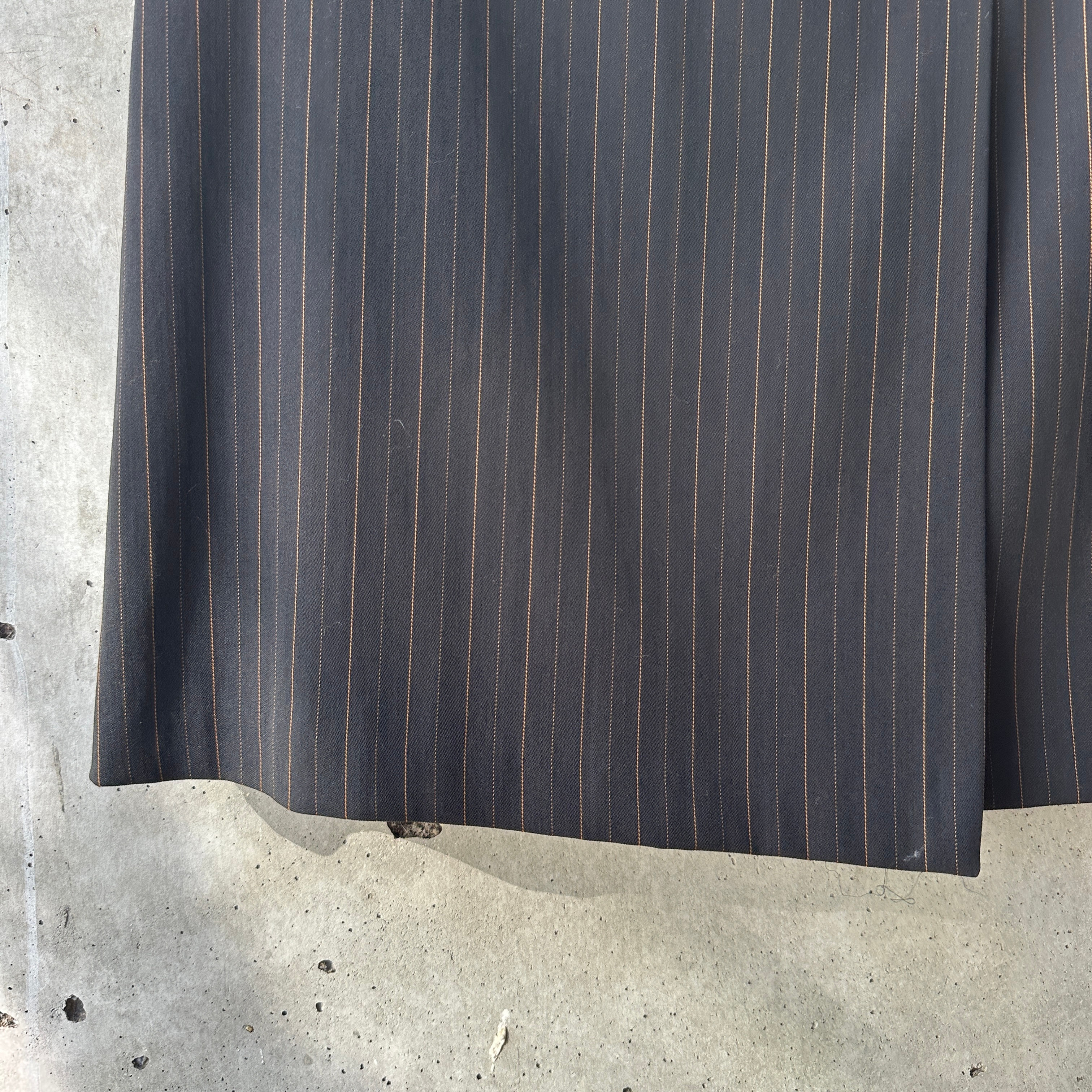 Bebe Black Pinstrip Mini Wrap Skirt  — image 7