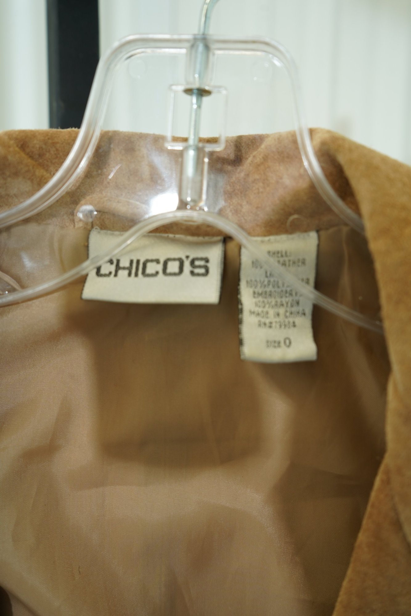 CHICO'S Vintage Suede Jacket with Button Details, image 4