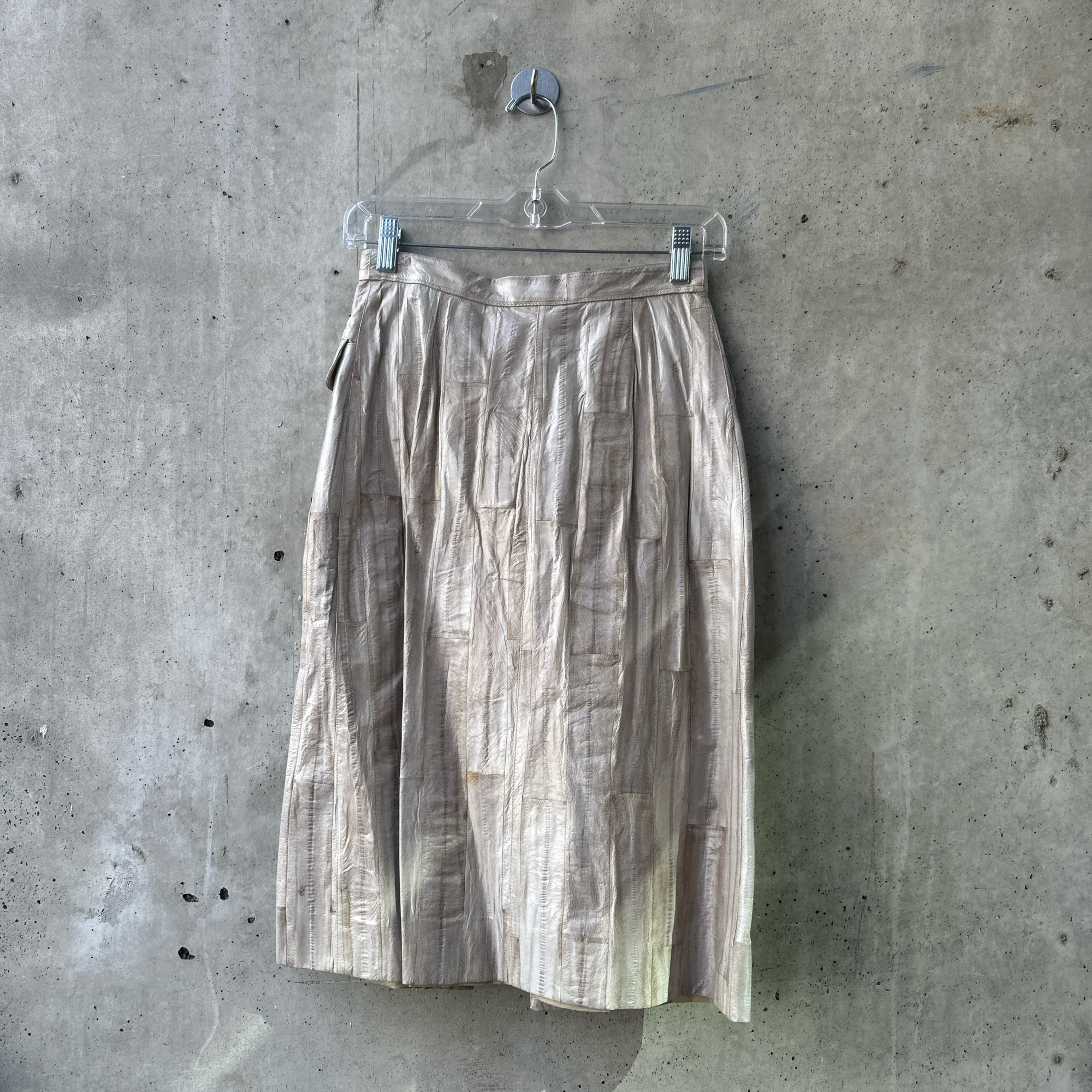 1980’s Krizia/HATTIE EEL SKIN leather Pencil Skirt  — image 6