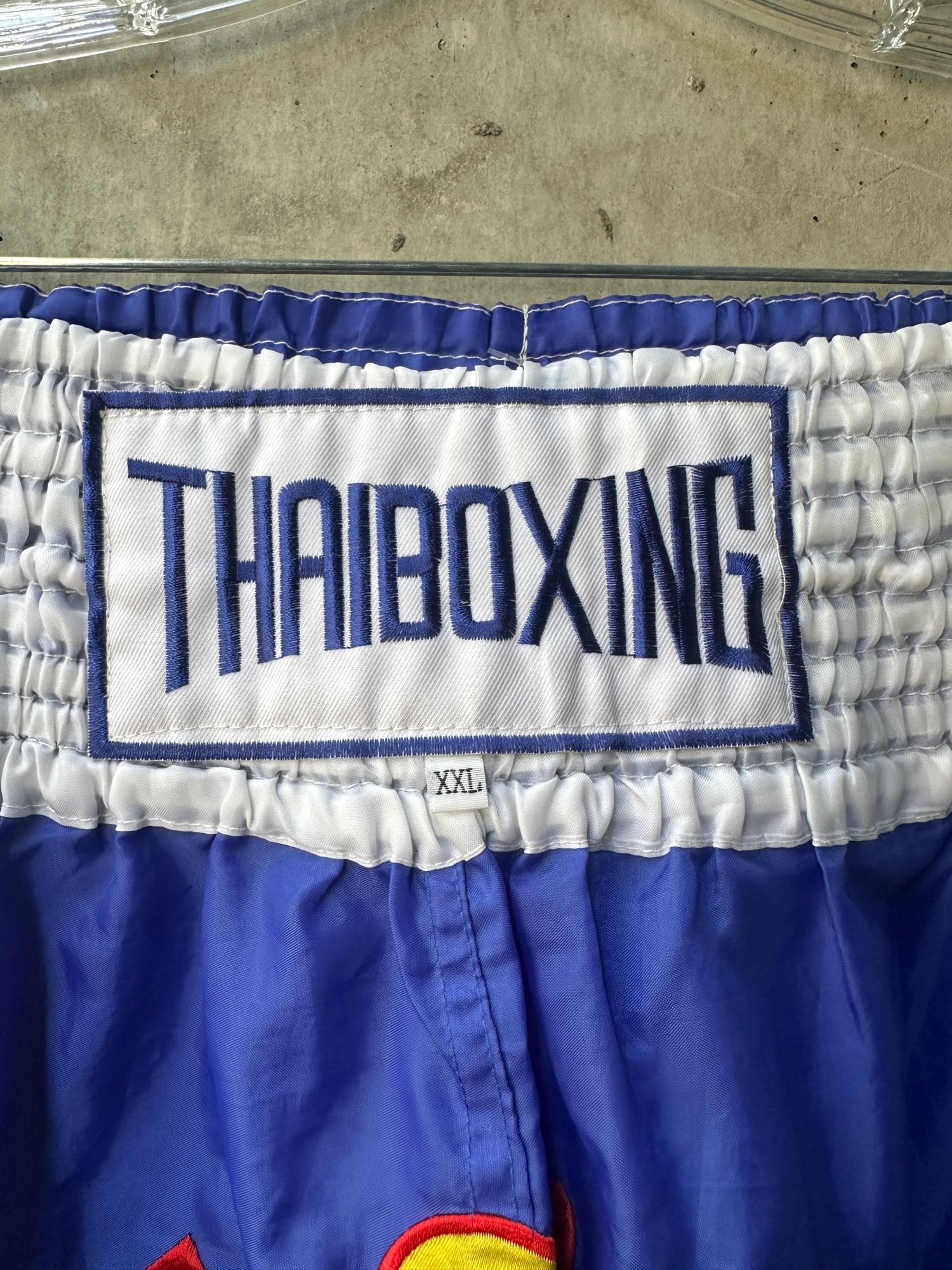 1990s-2000s Muay Thai Blue Boxing shorts, image 4
