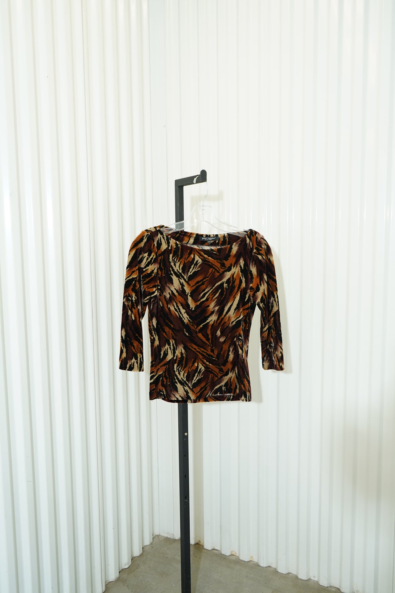 Betsey Johnson New York 2000s Betsey Johnson Brown Mulit Velvet Animal Print 3/…, image 3