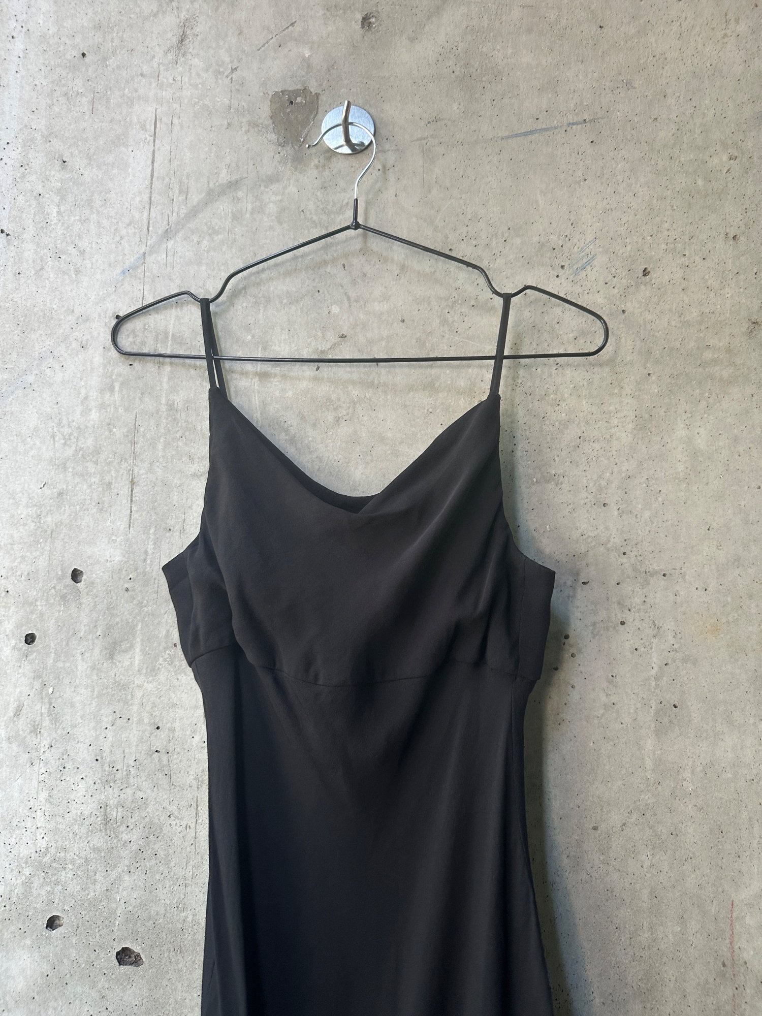 1990s-2000s Ann Taylor Layered Ruffle Hem Silk Dress, image 3