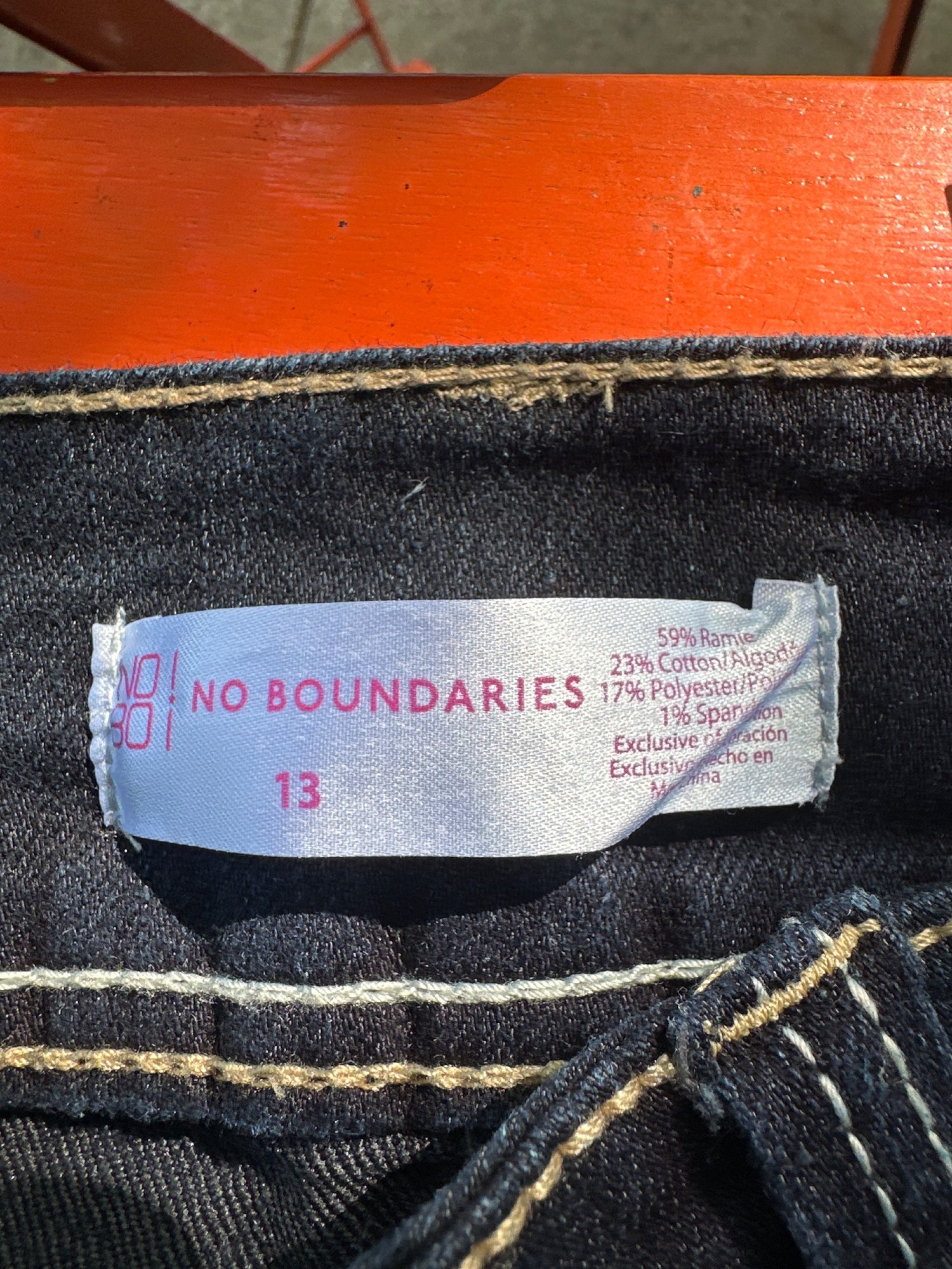 2010s No Boundaries Dark Wash Denim Bermuda Shorts, image 4