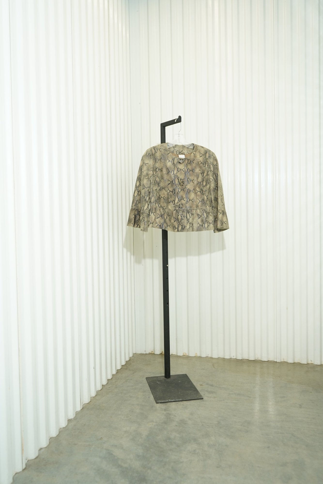 Vintage Newport News Snakeskin Print Cropped Jacket