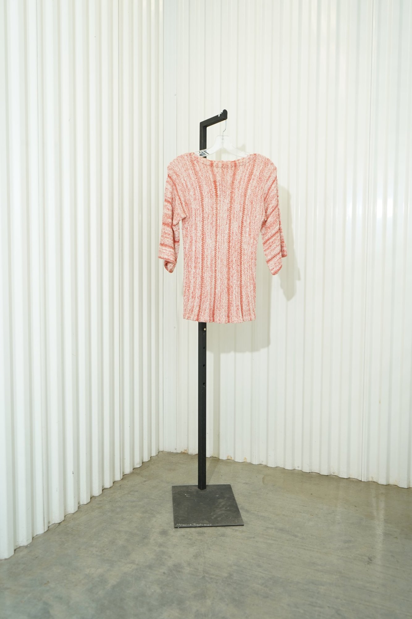 70s Mary Farrin Pink Marled Knit Sweater, image 3