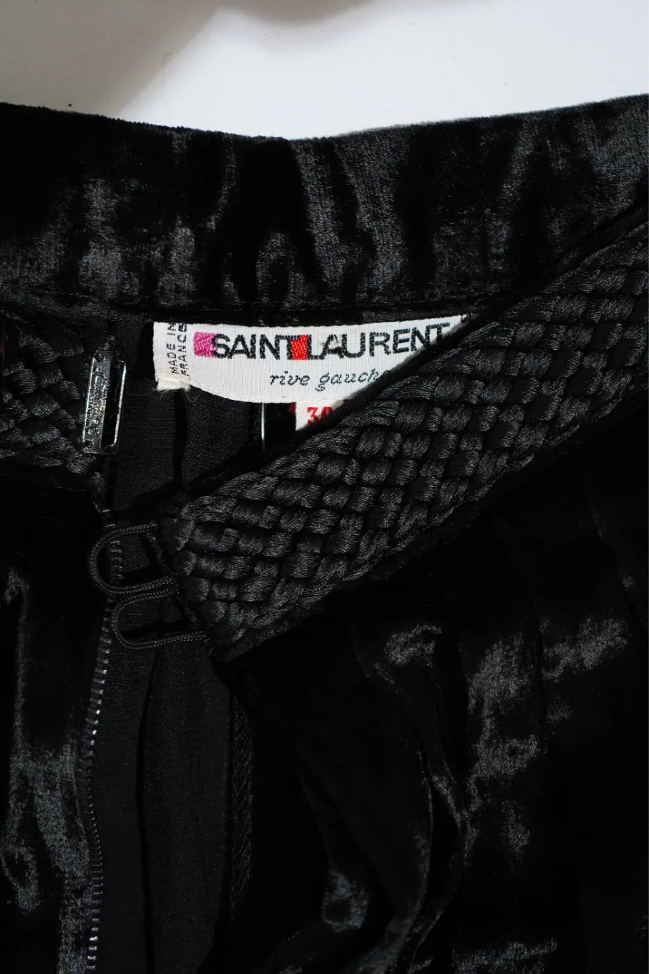 Thumbnail: 1980s Saint Laurent Rive Gauche Black Velvet Harem Pants