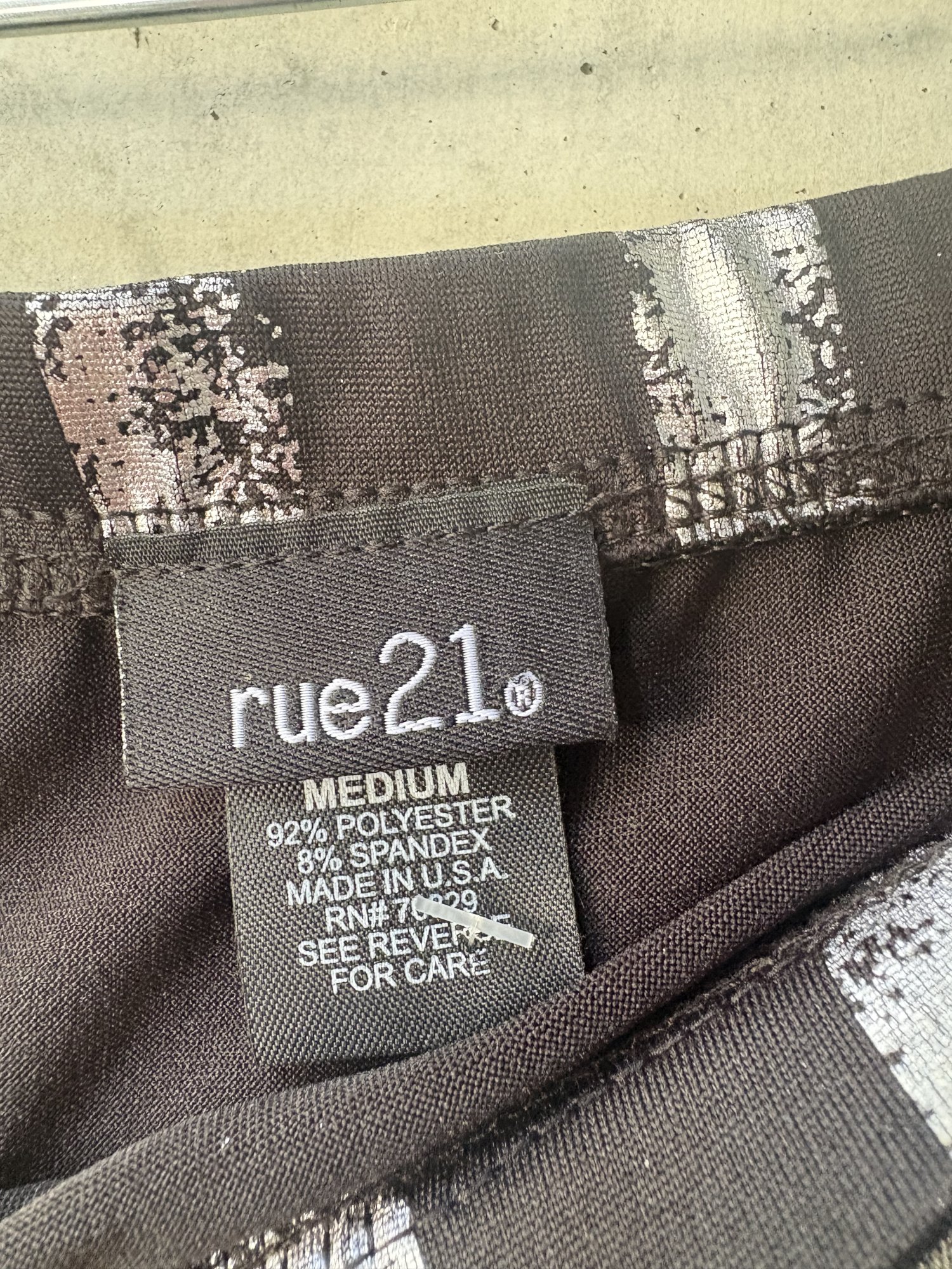 Y2K / early 2000s Rue 21 Metallic Striped Maxi Skirt, image 5