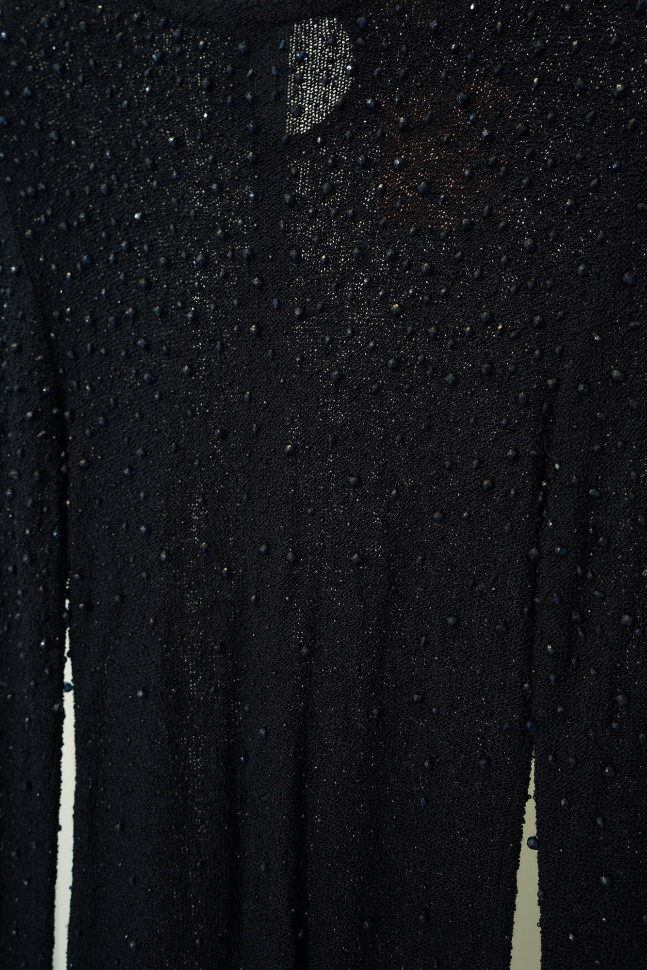 80s Carlisle/Sport Navy All-Over Beaded Knit Sweater, image 3