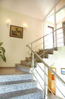 Interior staircase with metal railing and wall art - Kestel Villa - ALANYA/ANTALYA - TÜRKİYE