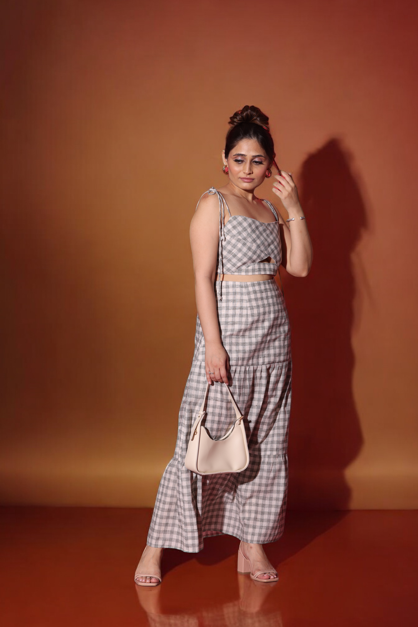 Green Gingham Checks Co-ord Set