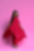 Fuchsia Pink One-shoulder asymmetric kaftan and pant designer set