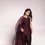 Thumbnail: Brown Halterneck Short Top with Salwar and Sequin Organza Dupatta