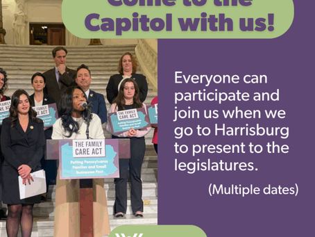 Join Us in Harrisburg to Speak on the Important Issues.