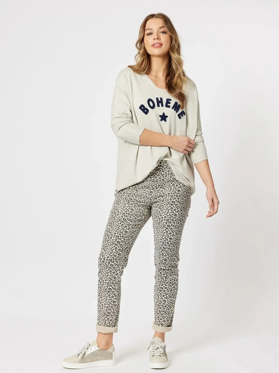 Thumbnail: Reversible Slim Leg Jean - Stone