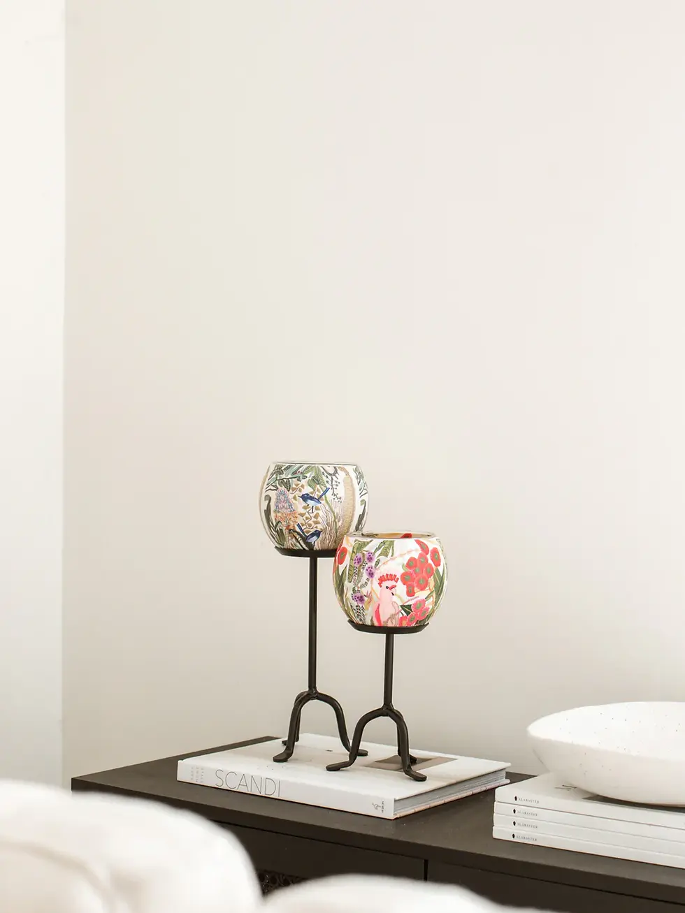 Thumbnail: Flowering Gum Tealight Candle Holder