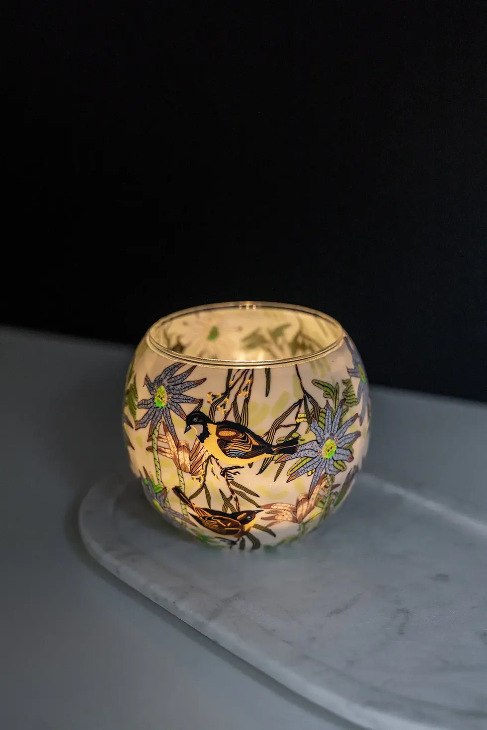 Thumbnail: Flannel Flowers Tealight Candle Holder