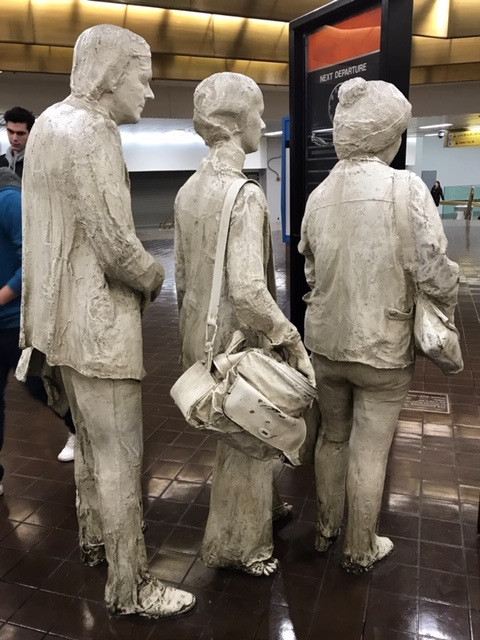 George Segal iconic sculpture, Port Authority NY