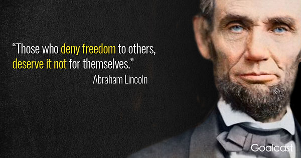 Sr. Abraham Lincoln: "Aqueles que tiram a "Libertade" dos outros, não merecem tê-la!" S2