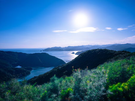 日没近い熊野灘