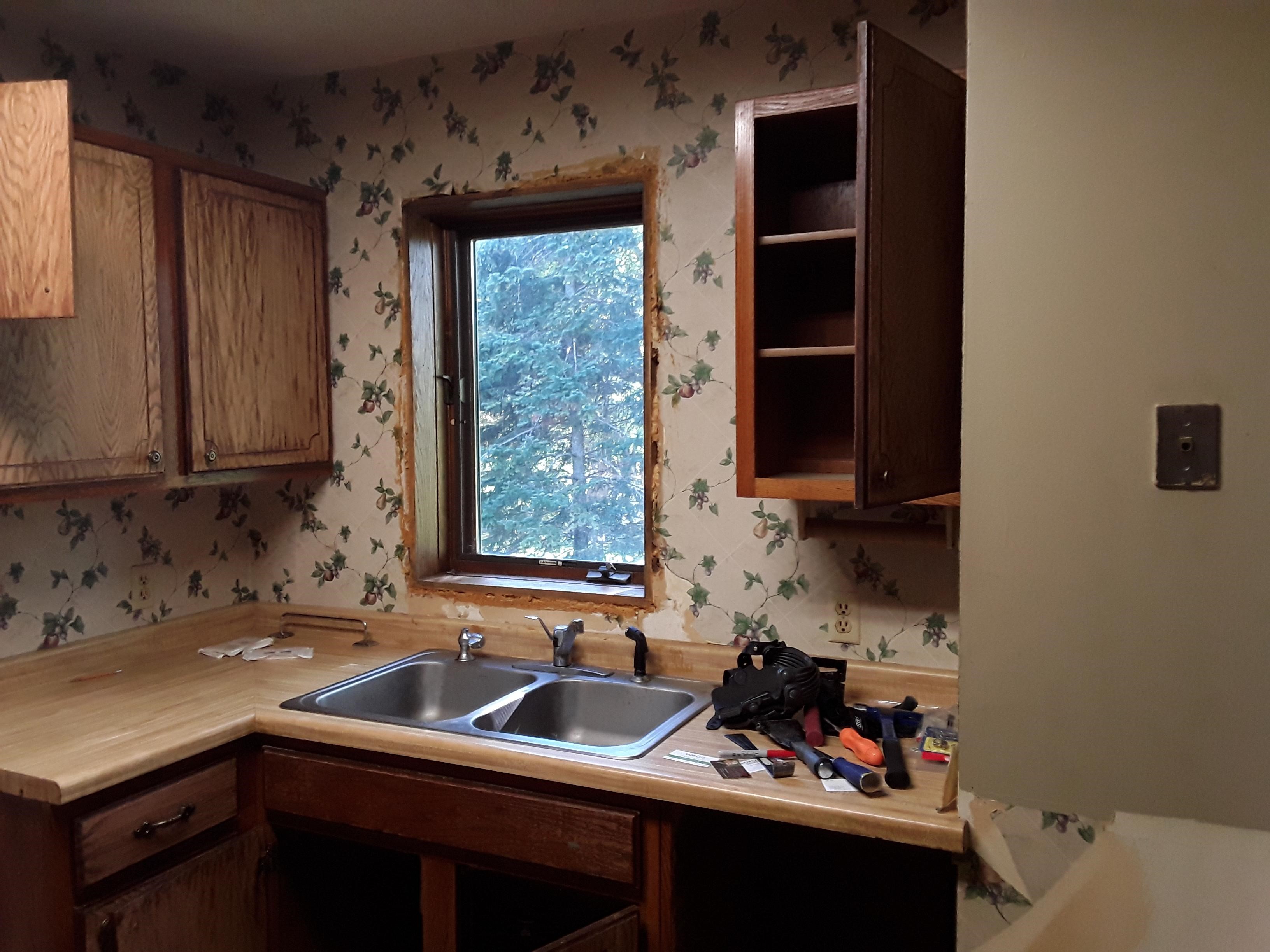 Kitchen Working Area Before
