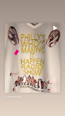 WMIH RADIO LADIES MULTI VINYLE TEE $30