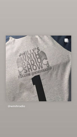 WMIH RADIO LOGO BASEBALL TEE $30