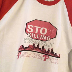 STOP THE VIOLENCE COLOR TEE $30