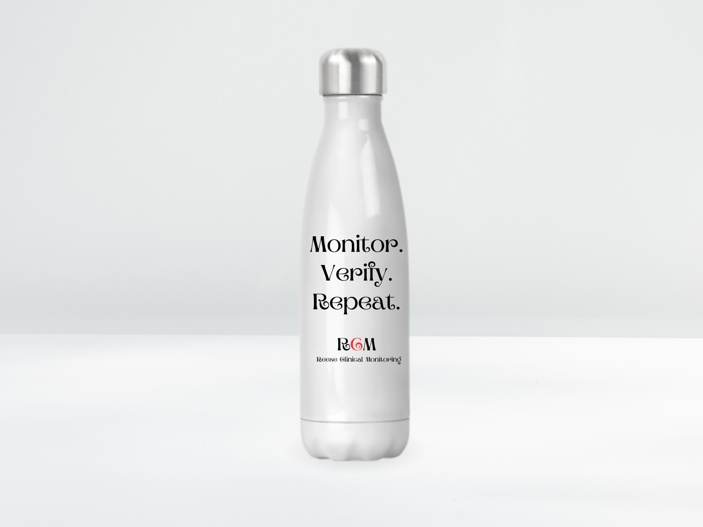 Monitor/Verify/Repeat Water Bottle