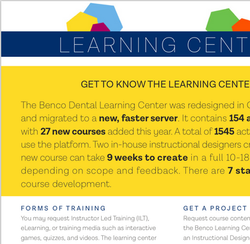 Learning Center Fact Sheet