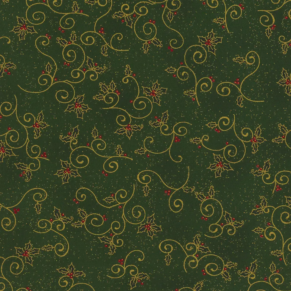 We Love Christmas, Green Gold Holly (4591-805)