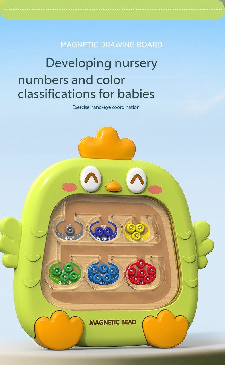 Thumbnail: Magnetic Sorting Game Montessor  Learning Toys for Kid，Magnetic Color Number M