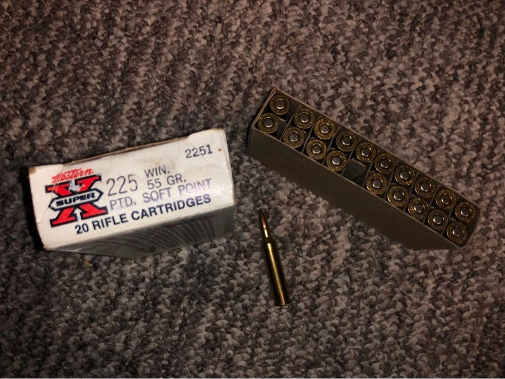 Ammo - Winchester 225 win 55grs SP 20rds