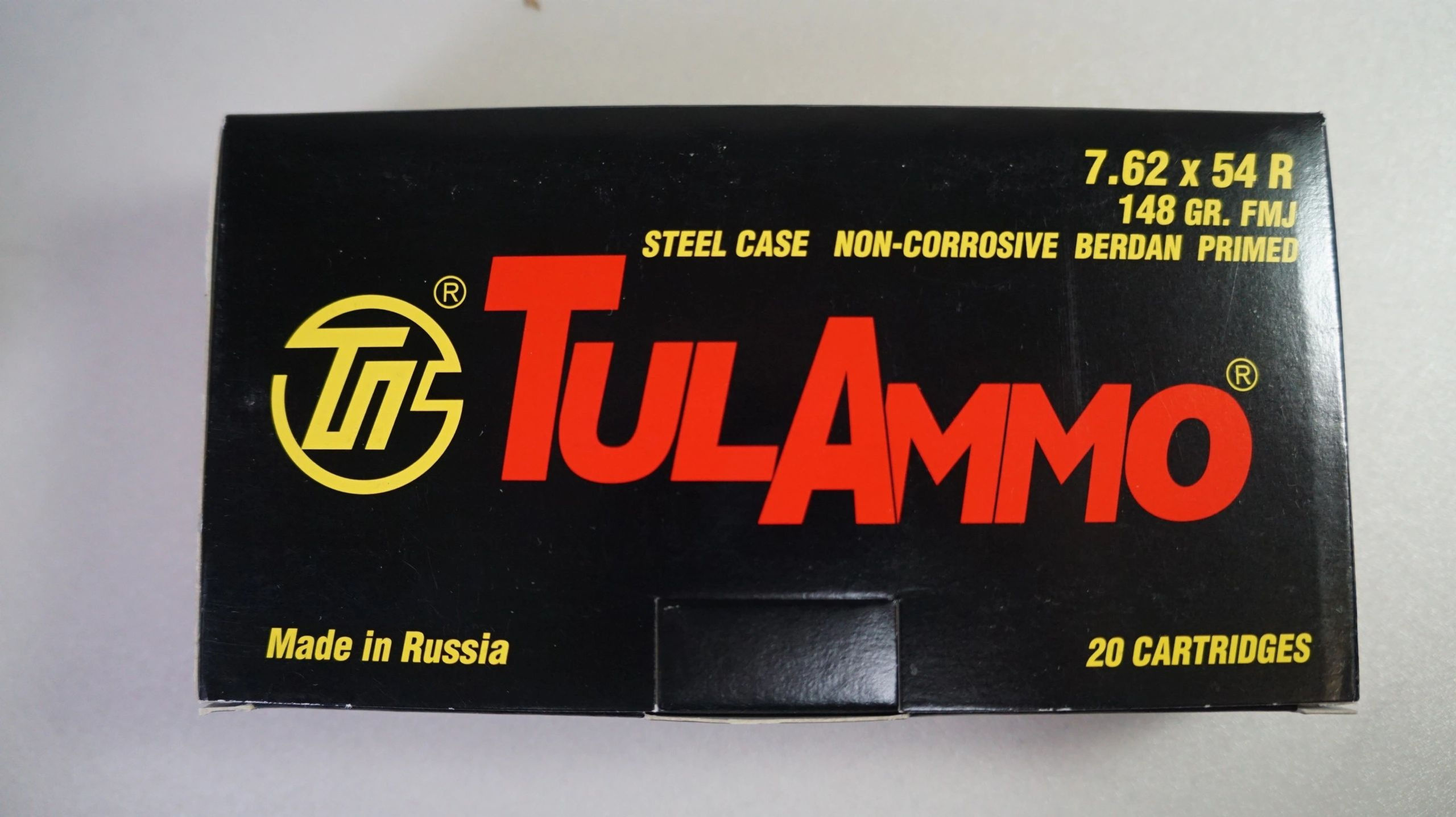 Ammo-7.62x54R (Tulammo) 20rds per box
