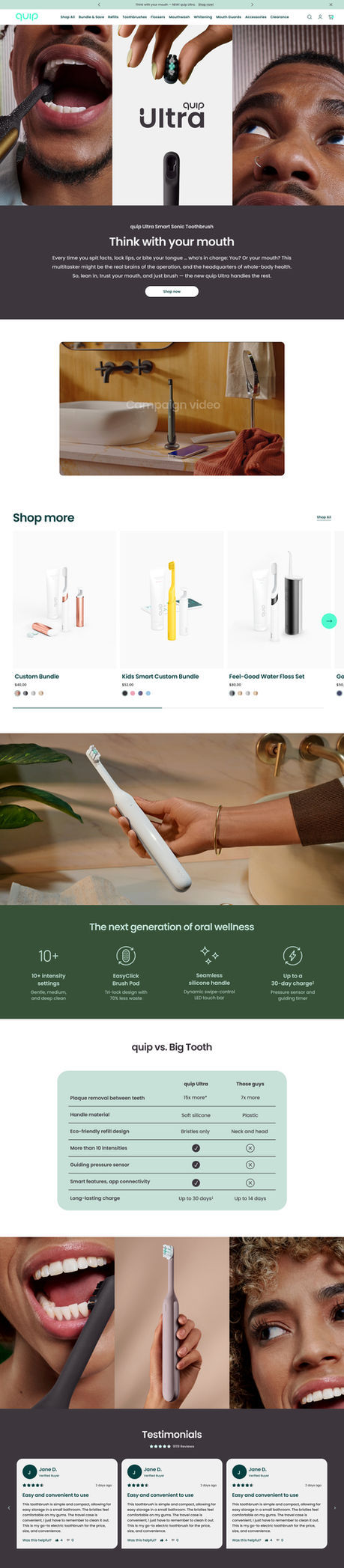 Landing page