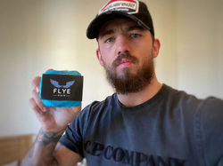 Man holding product