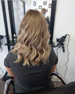 Lady with blonde hair