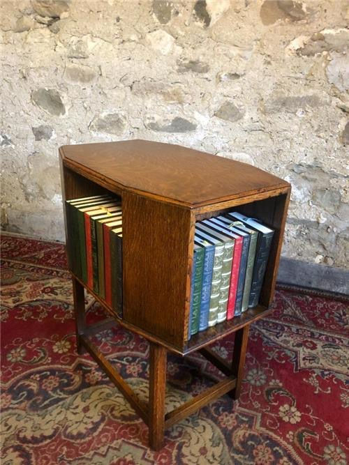Thumbnail: Vintage art deco side table book table.    0390