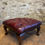 Thumbnail: Beautiful leather chesterfield footstool