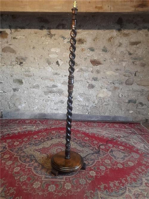 Thumbnail: Stunning vintage barely twist standard lamp.    0436