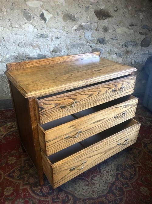 Thumbnail: Vintage oak chest of drawers.   0571