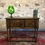 Thumbnail: Beautiful oak console table hall table tv stand.   0151