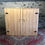 Thumbnail: Antique pine school cupboard.   0257