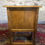 Thumbnail: Beautiful solid oak linen fold cupboard.      0192
