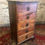 Thumbnail: Beautiful vintage bedside table bedside cabinet chest of drawers.       0123