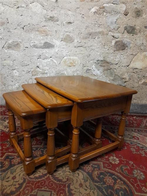 Thumbnail: Beautiful ercol nest of tables. 0371