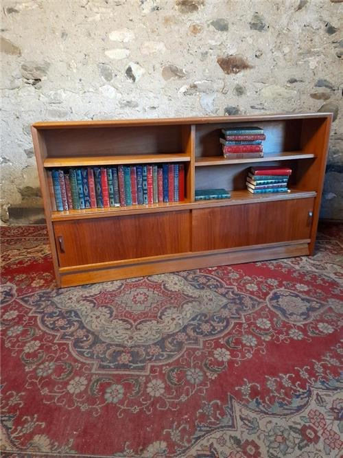 Vintage teak bookcase. 0593