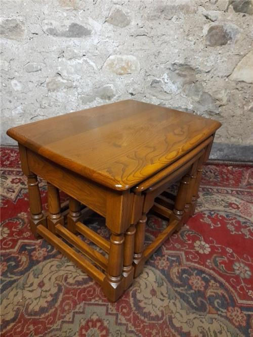 Thumbnail: Beautiful ercol nest of tables. 0371