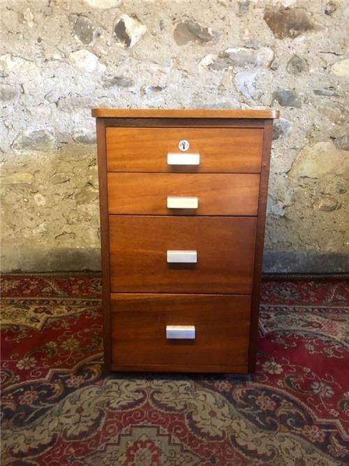 Thumbnail: Vintage Teak Filing Cabinet.    0476