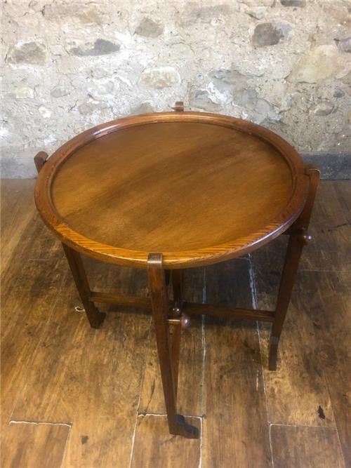 Thumbnail: Antique card table revertable
